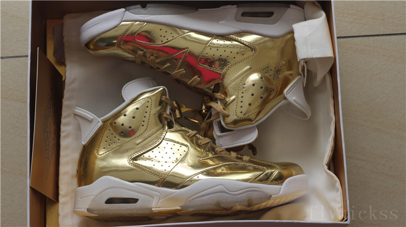 Top Quality Air Jordan 6 Pinnacle Metallic Gold